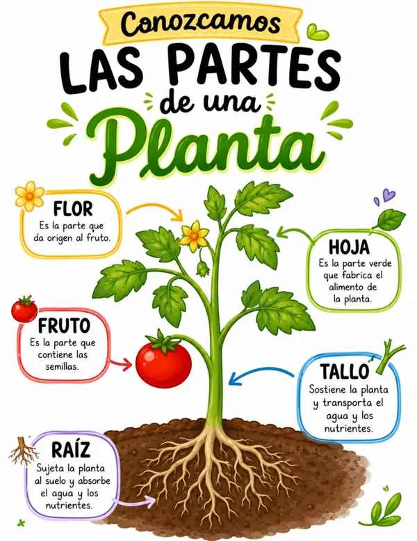 Las Partes de las Plantas | profe.social