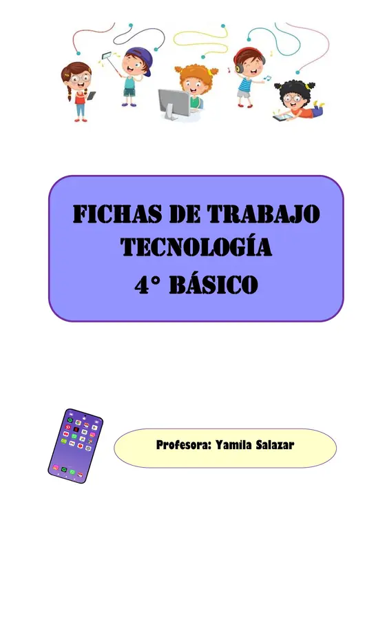 Fichas tecnología 4° básico