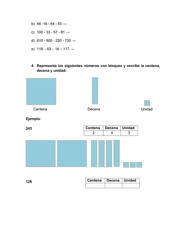 GUÍA DE MATEMÁTICAS "NÚMEROS DEL 1 AL 1000"