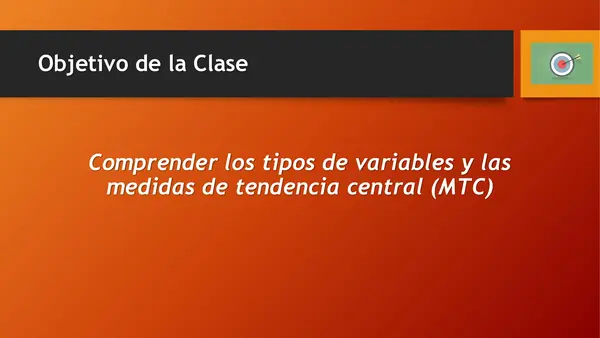 Tipos de Variables y Medidas de Tendencia Central (MTC)