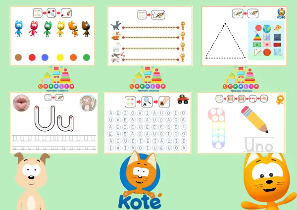Cuadernillo estimulación del lenguaje "Gatito Kote"