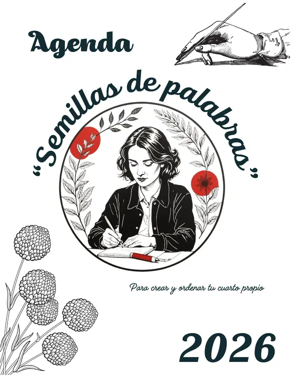 Agenda Docente 2026 "Semillas de Palabras": Organización, Poesía y Bienestar (PDF Imprimible)