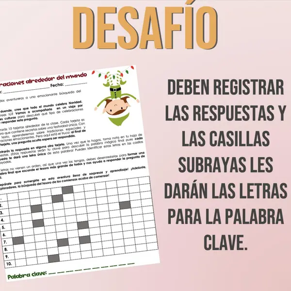 Búsqueda del tesoro Navidad 3ero, 4to y 5to