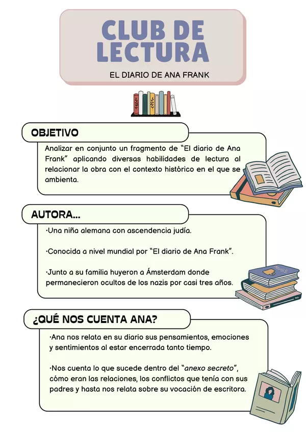 Club de lectura: El diario de Ana Frank