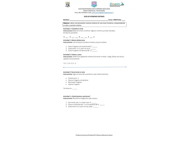 números enteros