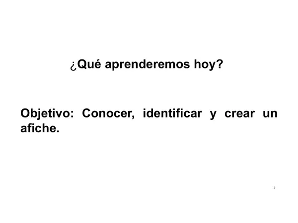 Clase El Afiche, Tercero Básico