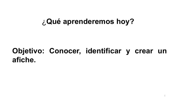Clase El Afiche, Tercero Básico