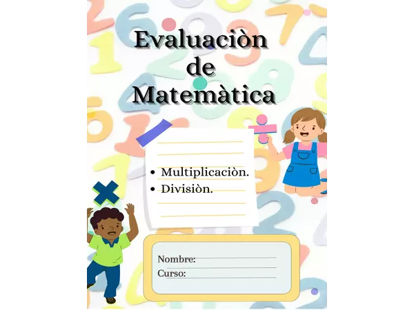 Evaluación de multiplicación- división