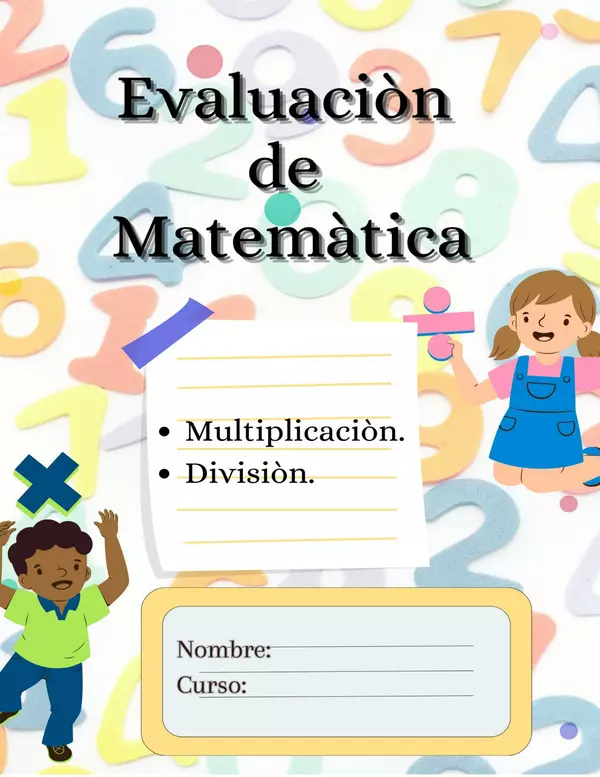 Evaluación de multiplicación- división