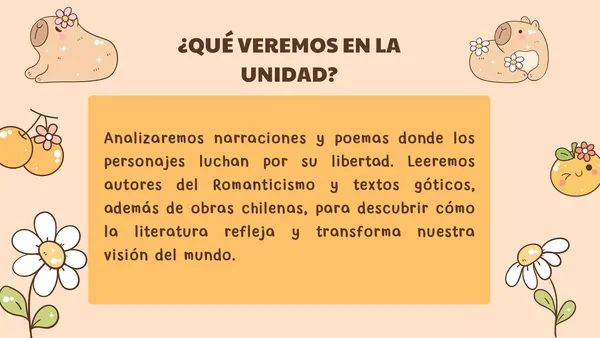 Unidad 1 – Clase 1: La libertad como tema literario (narrativa y lírica)
