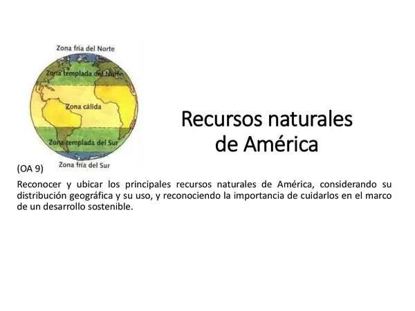 Recursos renovables y no renovables en América