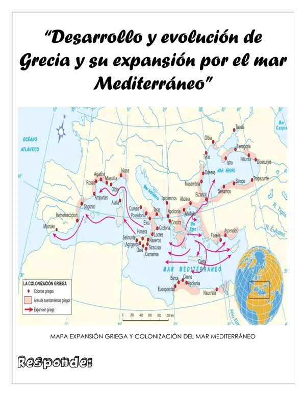 Guía de trabajo - Desarrollo y evolución de Grecia en el Mar Mediterráneo