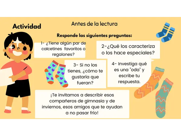 Actividad: "Oda a los calcetines"