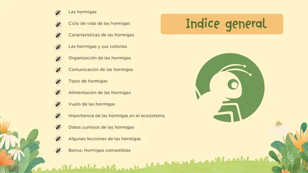 Presentación PPT Aprendamos de las hormigas animales No Print