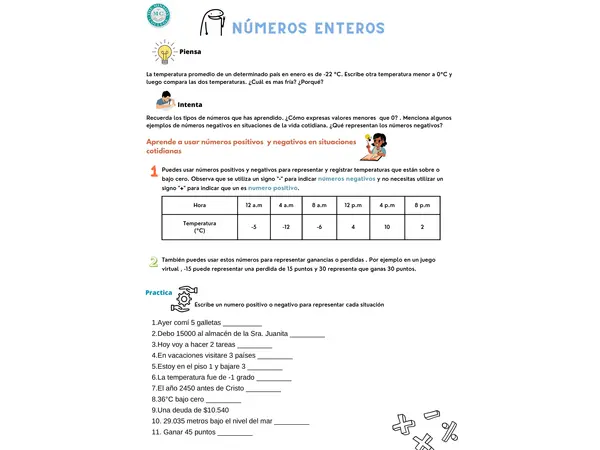 guia de numeros enteros