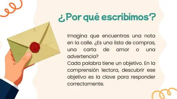 Descubrir el propósito comunicativo