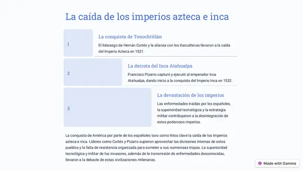 La conquista de América