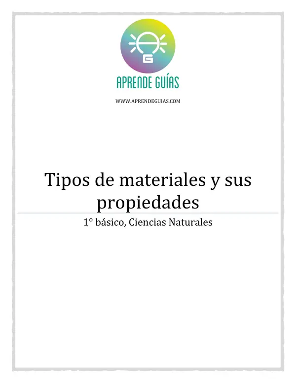 Tipos de materiales y sus propiedades