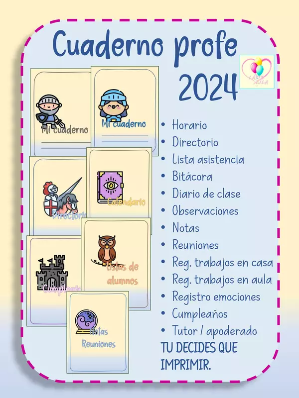 CUADERNO DEL PROFE/ AGENDA 2024