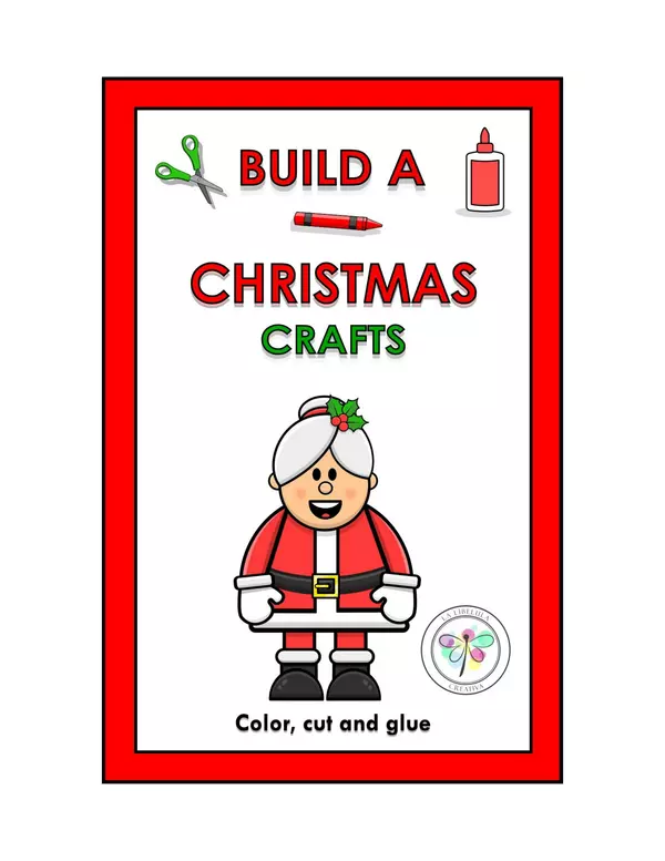 Build a Christmas's Crafts Mrs Claus Color Cut out Puzzle