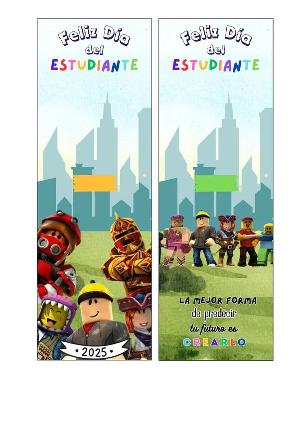 Día del Estudiante - Porta Lápiz Roblox