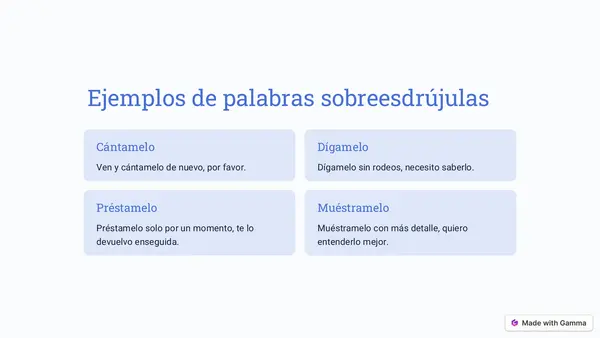 Palabras sobreesdrújulas (Lenguaje)