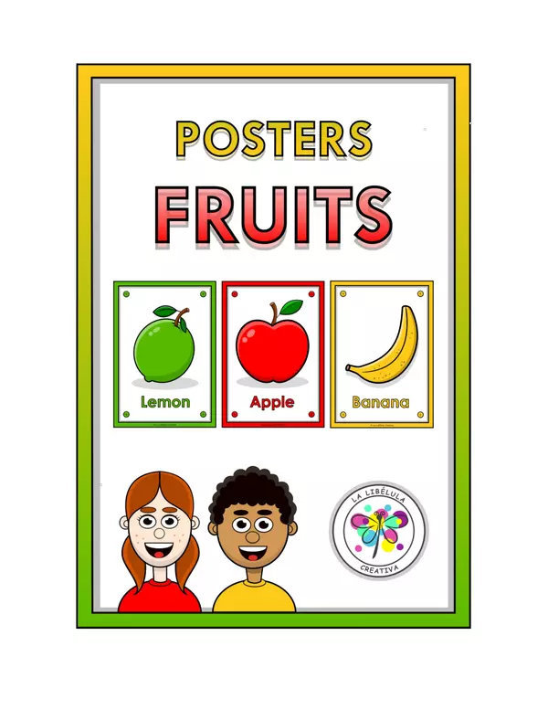 Posters Fruits Food Healthy Color