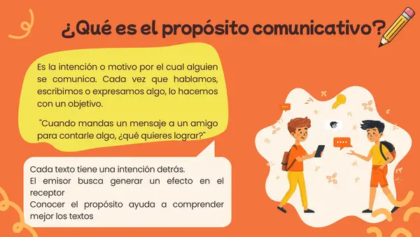 Descubrir el propósito comunicativo