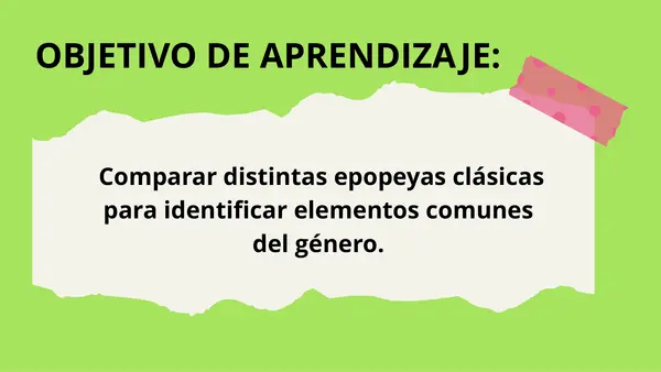8° básico - Unidad 1: La epopeya (Toda la unidad)