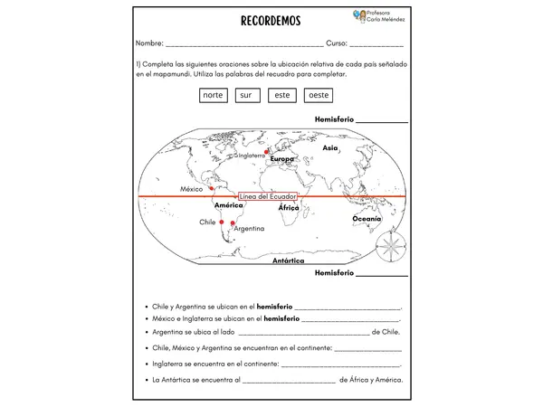 Continentes y hemisferios