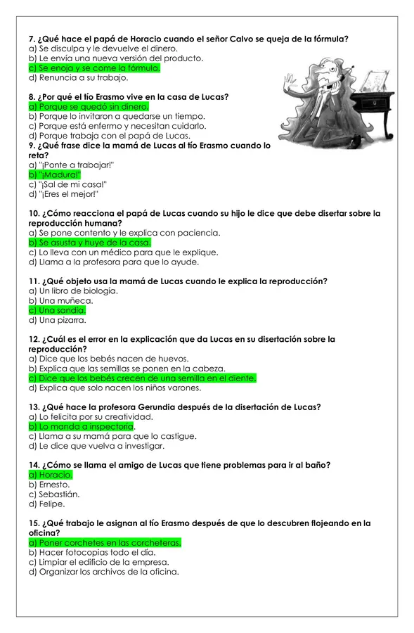 Prueba Lectura - Cómo domesticar a tus papás
