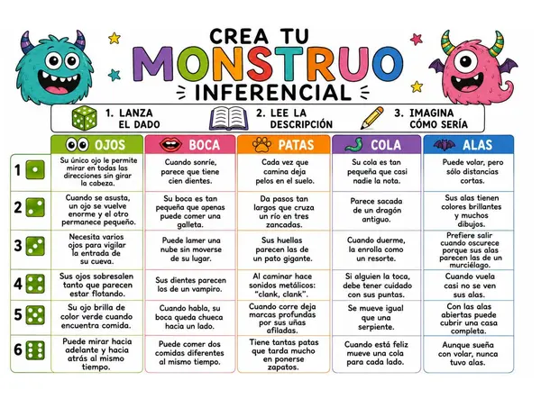 Crea tu monstruo 🎲👾👽