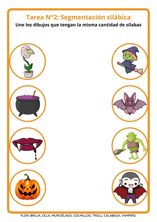 Cuadernillo de conciencia fonológica - Halloween