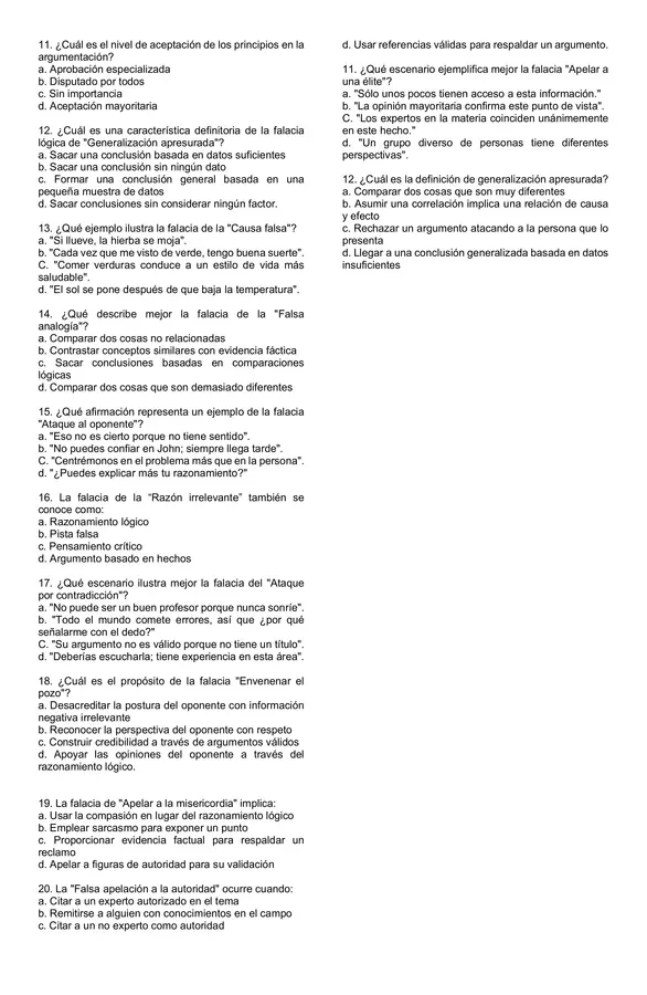 Argumentación (evaluación)