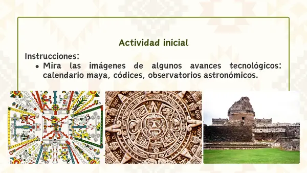 Cultura y tecnología de mayas y aztecas