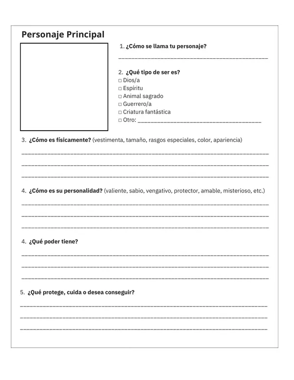 Planificación Escritura Mito