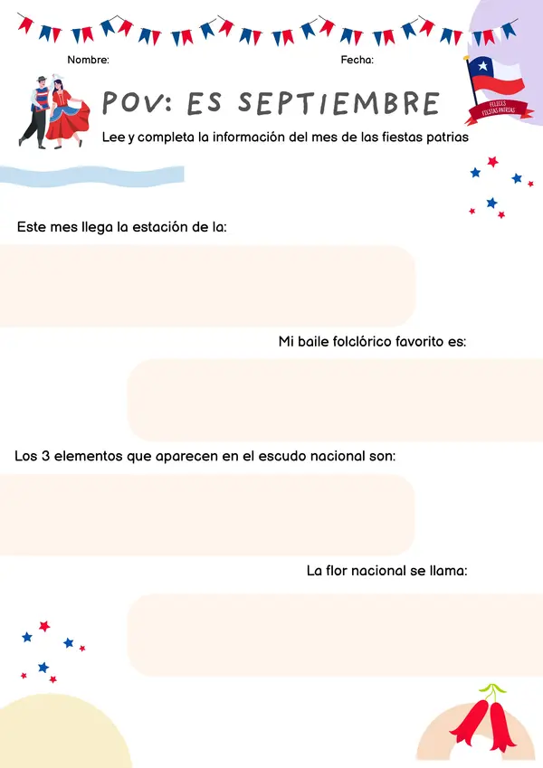 Actividad inicio de Fiestas Patrias