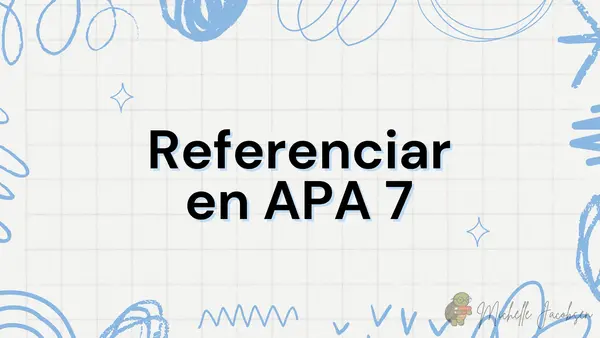 Presentación sobre cómo referenciar en APA 7