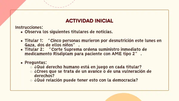 Derechos Humanos y Democracia | Educación Ciudadana 3°