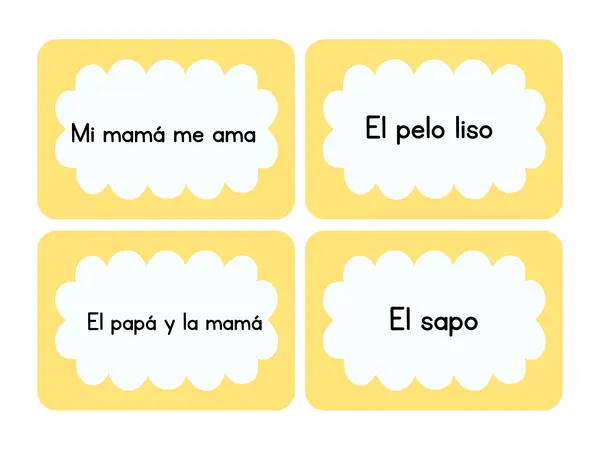 Tarjetas de lectura M P L S T