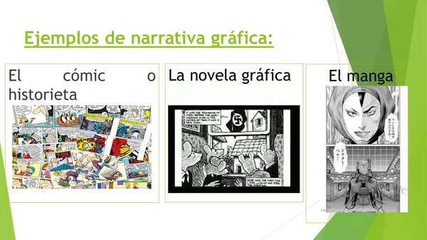 PRESENTACION Narrativa gráfica, TERCERO MEDIO LENGUA Y LITERATURA