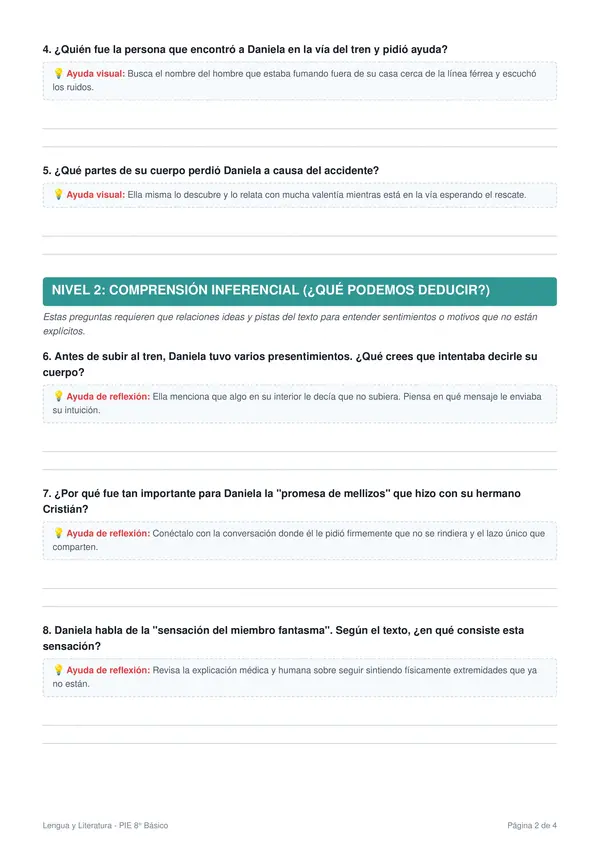 Guía de apoyo a la lectura libro "Elegí vivir"