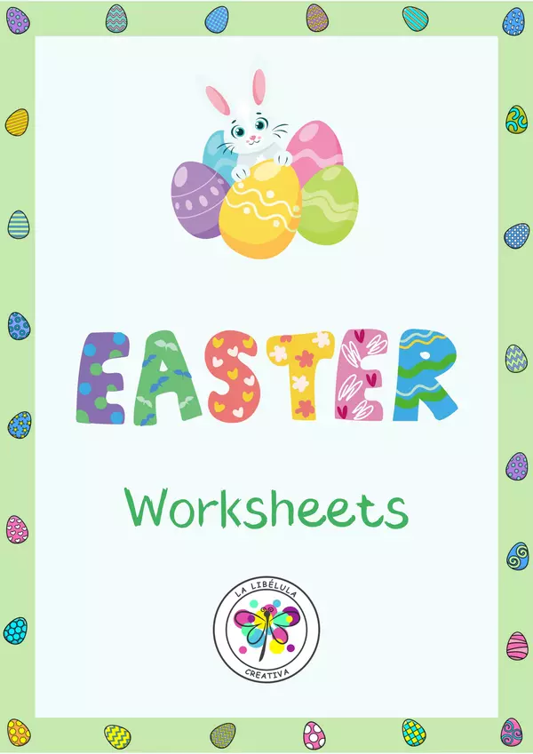 Easter Worksheets April March NO PREP Color 