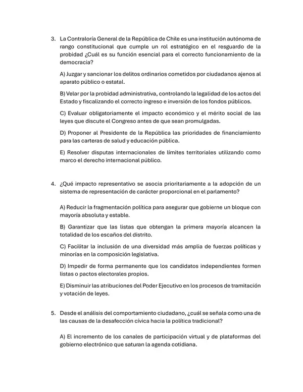 Ensayo examen libre Educación Ciudadana IV° medio