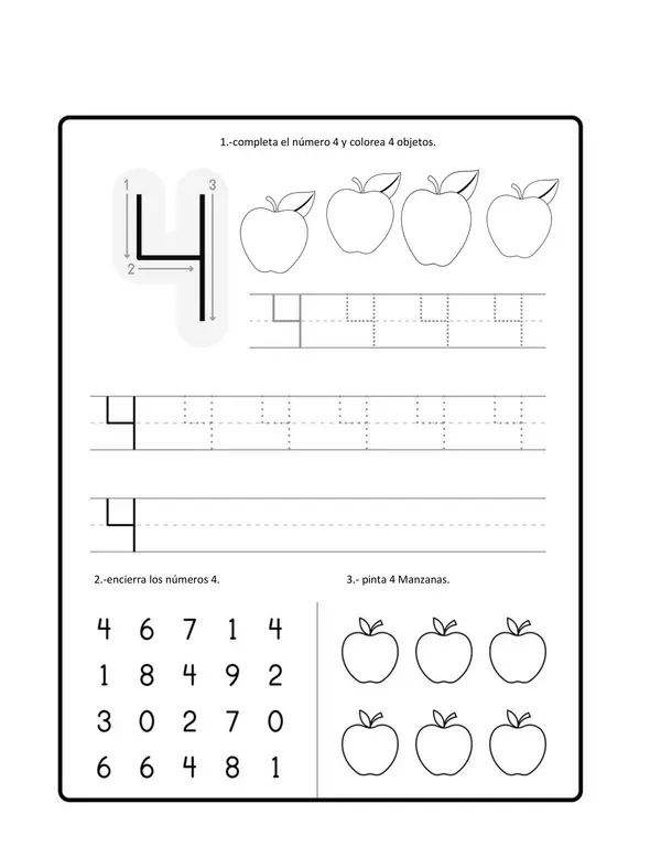 cuadernillo  de repaso numeros 1 al 10