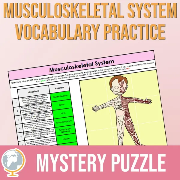 Musculoskeletal System Mystery Puzzle