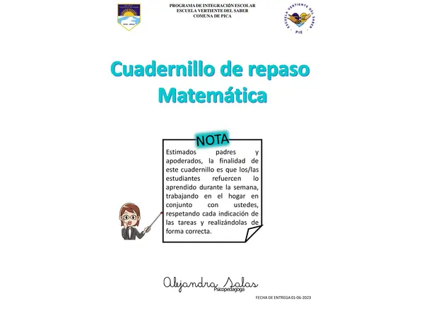 Cuadernillo Sustracción
