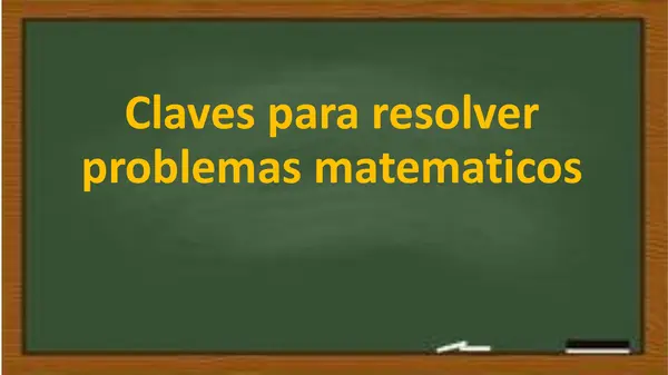 PPT Claves para resolver problemas