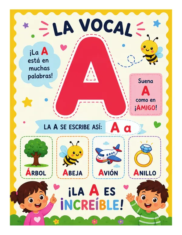 AFICHE DE VOCALES