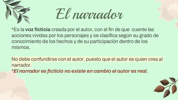 Tipos de narradores